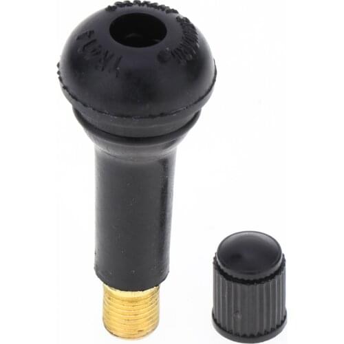 Snap-in Short Black Rubber Stem TR414 for Standard Vehicle Tires
