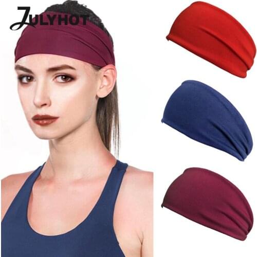 1PCS Absorbent Cycling Yoga Sport Sweat Headband Men Sweatband For Men And Women Yoga Hair Bands Head Sweat Bands Sports Safety