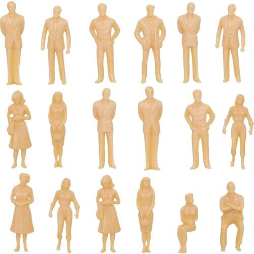 100pcs HO N Scale Model Figure Model People For Landscape Train Building Sand Table Layout Plastic Diorama