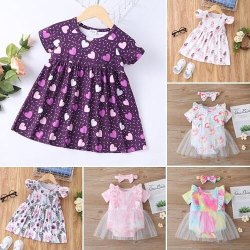 2021 Summer Kid Baby Girl Fashion Princess Floral Backless Sling Dress Children Girls Toddler Sleeveless Clothes Dresses 0-24M