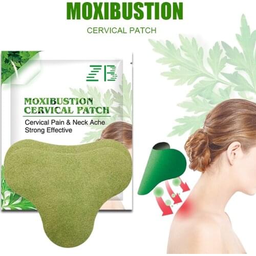 6PCS Wormwood Neck Patch Cervical Body Pain Relief Sticker Joint Rheumatoid Arthritis Medical Plaster