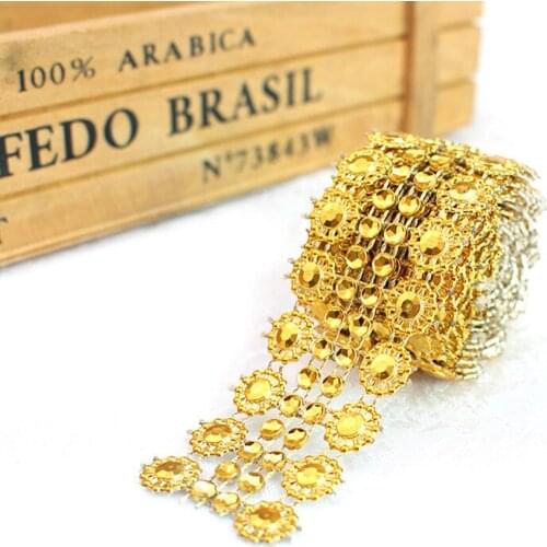 1Yard Shiny Crystal Clothing Accessories Wedding Diy Jewelry Accessories For Clothes Jewelry Apparel Accessories Trim Cup Chain