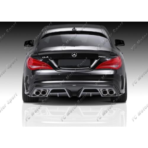 Car Accessories Carbon Fiber PC Style Rear Diffuser Fit For 2013-2014 MB W117 C117 CLA Class Rear Diffuser Lip