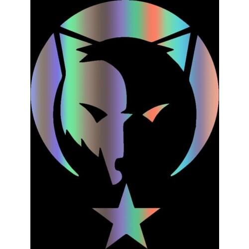 Car stickers. Moon wolf. Cross country. Diesel car. Motorcycle auto parts. Decoration. Refrigerator Fun Decal PVC