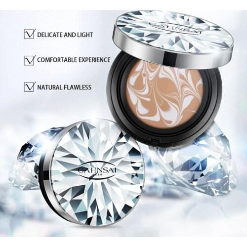 BB Air Cushion Foundation Mushroom Head CC Cream Concealer Whitening Makeup Cosmetic Waterproof Brighten Face Base Tone QBMY