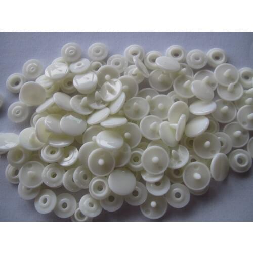 Free shipping 20 sets T3(10.7mm) KAM B22 Ivory color snap button for sewing baby color plastic fastener snap button