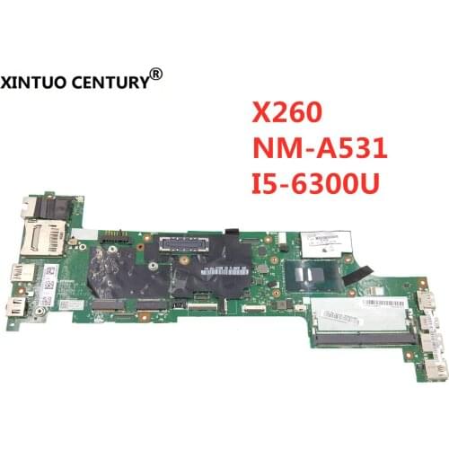 For Lenovo ThinkPad X260 notebook motherboard BX260 NM-A531 FRU 01YT041 01HX031 01EN201 01HX035 CPU i5 6300U DDR4 100% test work