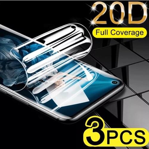 3Pcs Hydrogel Film Screen Protector For Honor 50 30 30S 20 20i 10 10E 10i 9 9X 8X 8E 8C Pro Lite Play 4 4T 3 Pro Protective Film