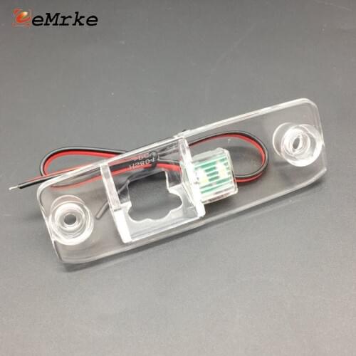 EEMRKE for Kia Rio X-Line 2017 2018 Car Rear View Backup Camera Reversing Camera Mount Bracket License Plate Lights Housing