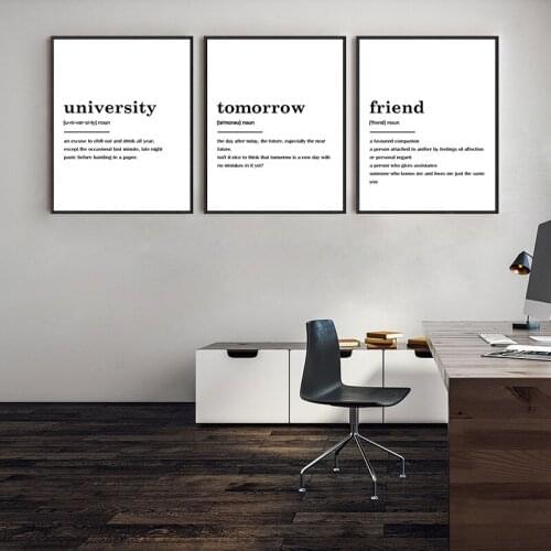 Prints Modern Simple Study Quotes Canvas Painting Nordic Classroom Bedroom Wall Decorative Posters Home Mural Art Decor Pictures