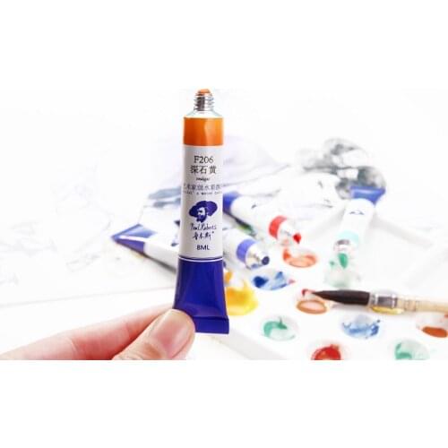 Paul Rubens Watercolor Paint Tubes for Aquarelle Single Professional 115 Color Pigment 8ml Tube For Artist