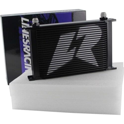 LINESRACING UNIVERSAL 25ROW AN-10AN Engine Racing OIL COOLER Black/Silver