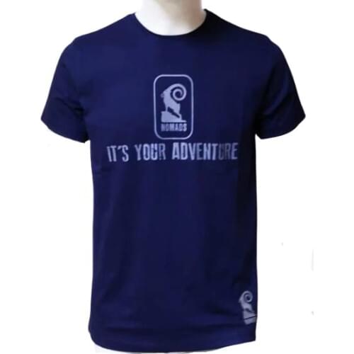 Nomads adventure men outdoor T-shirt summer hiking Trekking for 100% cotton black blue green