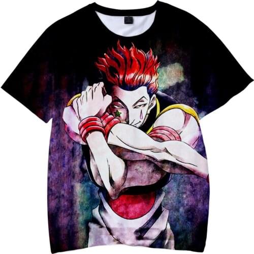 New Hisoka T Shirt Anime Hunter X Hunter T Shirt Harajuku Fashion Popular T-shirt Child Adult Casual T Shirt Cartoon 3D T-shirt
