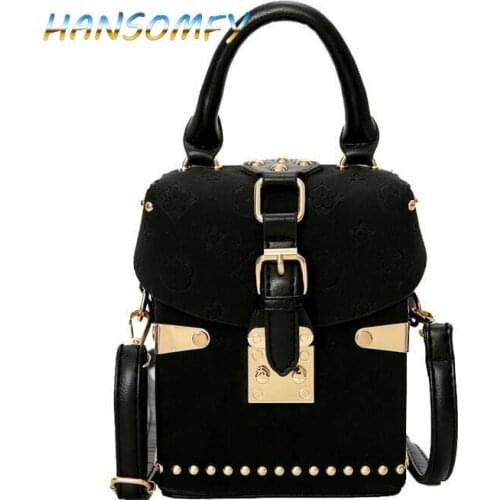 New wave fashion atmosphere box package square bag Korean version of the wild womens messenger bag One-shoulder handbag X1-30