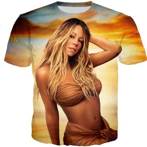 2021 Mariah Carey Men/women New Fashion Cool 3D Printed T-shirts Casual Style Tshirt Streetwear Tops