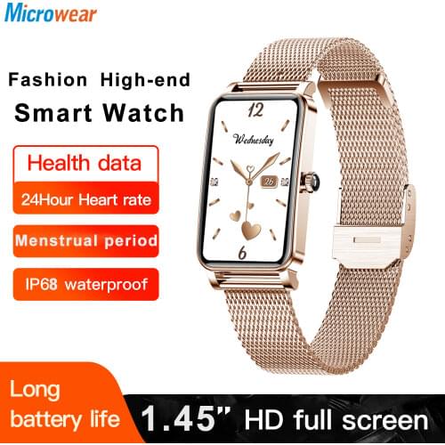 Smart Watch K21 Thermometer Waterproof Blood Pressure Fitness Tracker 8 Sport Modes Women Bracelet Smartwatch For Android IOS
