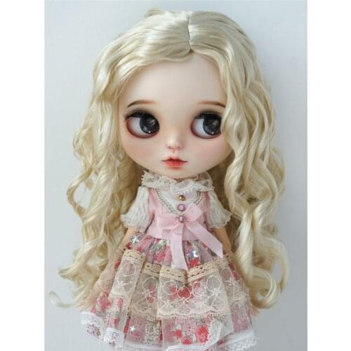 JD285 Fashion Long wave Nobel princess BJD wig size 8-9inch,9-10inch and 10-11 inch synthetic mohair woll wig