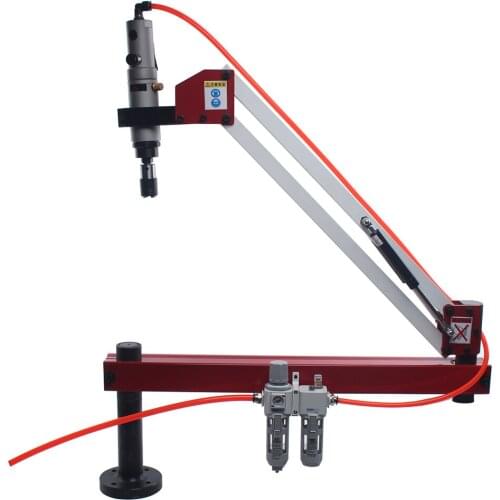 M3-16 Vertical Working Range 1500mm Pneumatic Tapping Machine Air Tapper Tools Thread Drill Overload Protection Chuck
