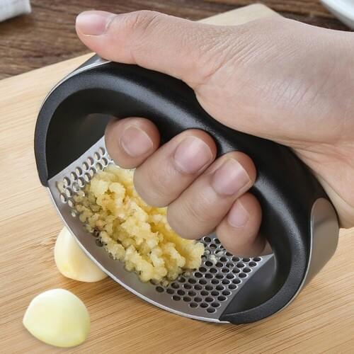 Stainless Steel Garlic Press Manual Garlic Grinder Grater Ginger Press Kitchen Accessories Garlic Chopper Crusher Dropshipping