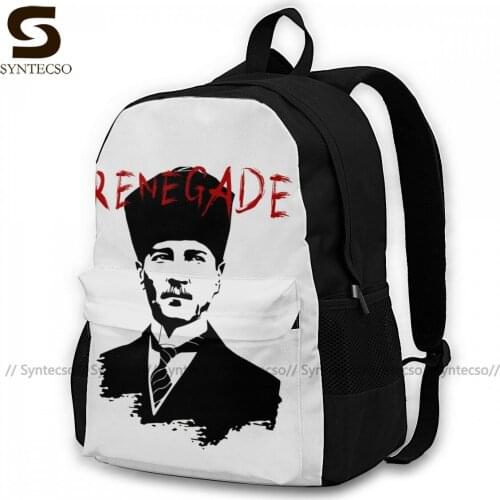 Ataturk Backpacks Running Girl Breathable Backpack Leisure Polyester Bags