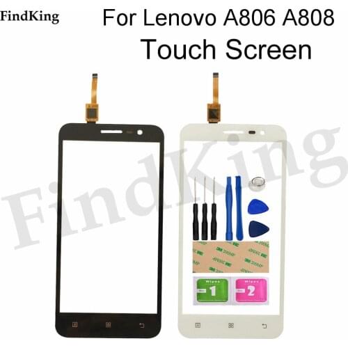 Touch Screen For Lenovo A806 A806T A808 A8 Capacitive Touch Screen Panel Digitizer Panel Front Outer Glass Lens Sensor Adhesive