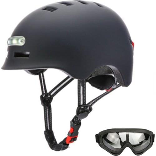 Motorcycle Warning Light Helmet Taillight Flash USB Charging Electric Scooter Balance Breathable Riding Skating Safe Helmets