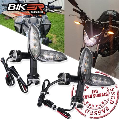 LED Turn Signals For YAMAHA YZF R3 R15 R25 R125 MT-03 MT-25 MT-15 M-SLAZ MT-125 Motorcycle Blinker Front Rear Indicator Light