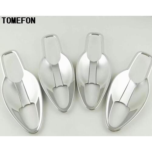 TOMEFON Car Accessories For Nissan Sylphy 2016 Model High Quality Chrome Gate Bowl ABS Decoration Strip 8pcs