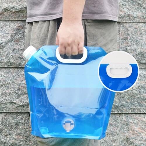 Camping Hiking Picnic BBQ Car Drinking Carrier Camping Water Bag Water Bottle Folding Collapsible Water Bags