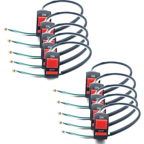 Universal DC12V/10A Motorcycle Switches 7/8'' Motorcycle Handlebar Flameout Switch ON OFF Button for Moto ATV Bike