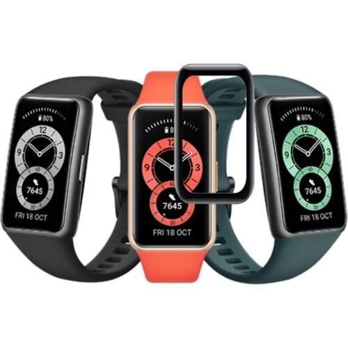 3D Curved Full Edge Smartband Protective Film Cover For Huawei Band 6 Smart Bracelet Band6 Wristband Screen Protector Case