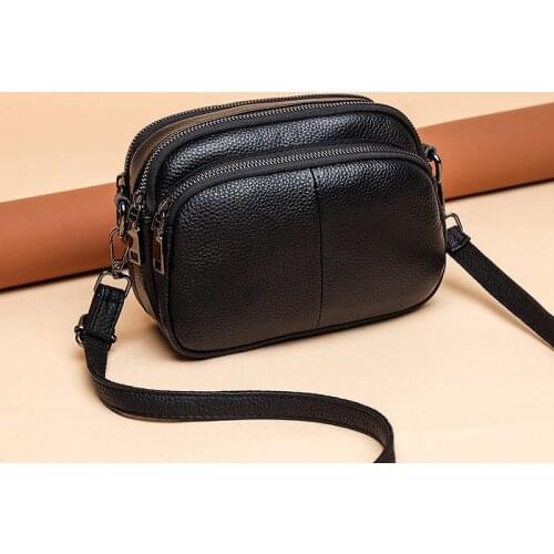 Genuine Leather Women Crossbody Bag Fashion Cowhide Ladies Shoulder Bags High Quality Female Handbags Designer Female Totes Bag