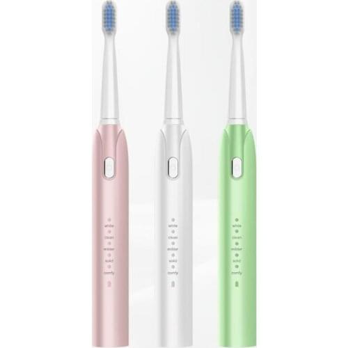 12Set/Lot Portable Five Speed USB Charging Electric Toothbrush Intelligent Automatic Ultrasonic Vibration Toothbrush HA2012