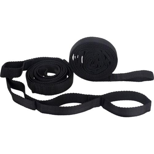 2Pcs 200cm Outdoor Tied Rope Portable Tree Hanging Adjustable Park Yoga Aerial Accessories Hammock Strap Camping Garden Hiking