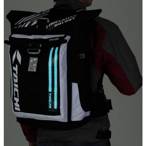 2018NEW RSB272 with LED Motorcycle backpack LIGHT Knight bag WP EL BACK PACK WATER PROOF package BAG BACKPACK Daily Travel Bag 5