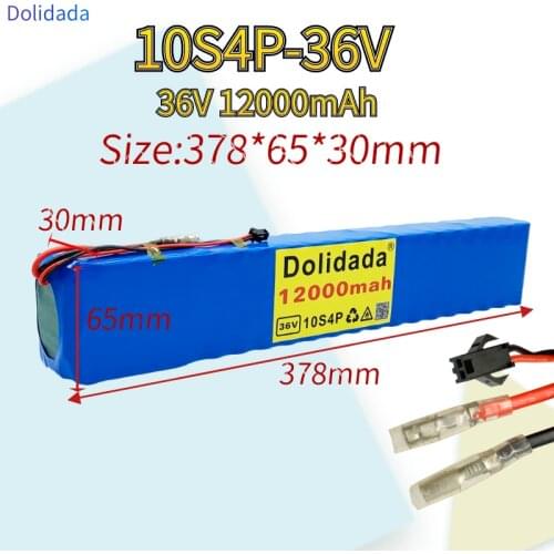 2021 New 36V Battery 10s4p 12Ah 36V 18650 Battery Pack 250W 350W 42V 12000mah Electric Bicycle / Scooter / Fiidao D4s, Etc