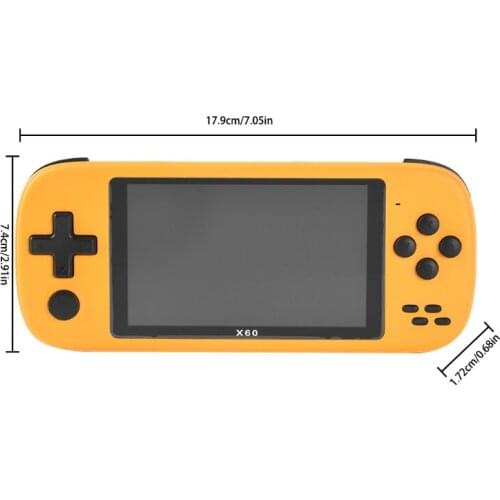 28EA 4.3 inches Handheld Portable Game Console 2000 Games Support FC/GB/GBA/MD/NES/SFC Gaming Machine