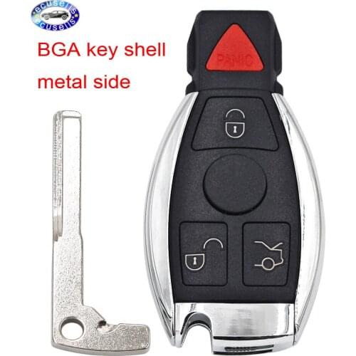 4 Button Remote Car Key Shell Fob Case For Mercedes For Benz A B C E S Class W203 W204 W205 W210 W211 W212 W221 W222 With Key
