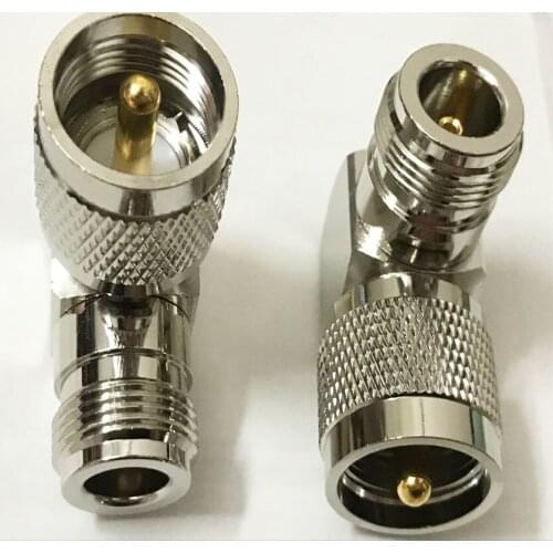 6pcs Right Angle N Female jack to PL259 PL-259 UHF Male Plug RF adapter connector