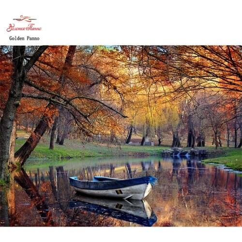 GOLDEN PANNO Diamond Painting Full Square 5D Diy Daimond Embroidery Diamant Mosaic Sale Displasy Broderie Diamant landscape 02