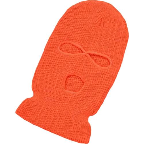 Winter Balaclava 3 Hole Full Face Cover Cap Quality Knitting Face Shield Outdoor Riding Ski Mountaineering Head Cover For Adults