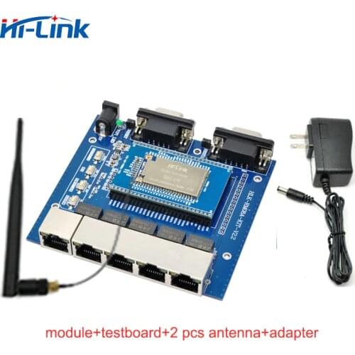 Free Ship Serial UART Embedded Wifi With OPENWRT Version the Chip MT7628 RAM128m Flash 32M with 300Mbps HLK-7628N kit