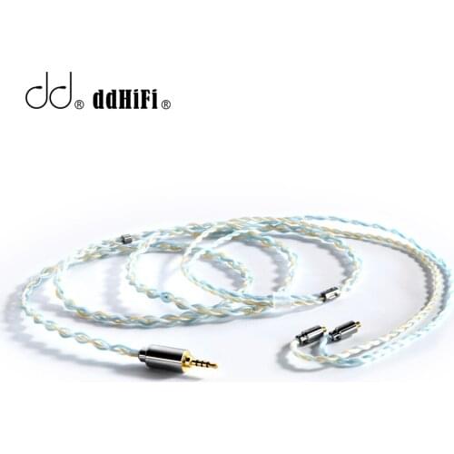 DD ddHiFi BC120B OCC Silver-plated Handcraft HiFi Upgrade Headphone Cable 2.5/3.5/4.4mm Plug MMCX/0.78 2Pins Connector