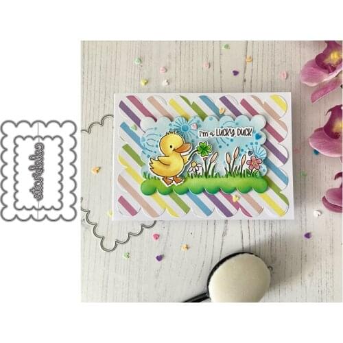 Wavy Border Metal Cutting Dies for Scrapbooking Handmade Tools Mold Cut Stencil New DIY Card Make Mould Model Craft Decoration