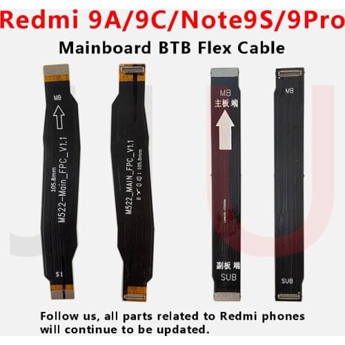 New Mainboard Motherboard Flex Cable LCD BTB Connector Original Replacement parts for Redmi 9A 9C note9S xiaomi Note9Pro