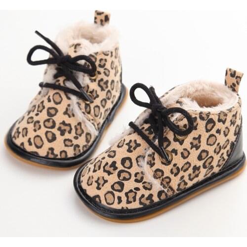 Autumn Winter Baby Boy Girl Shoes Newborn Baby Cotton First Walker Anti-slip Soft Sole Snow Warm Shoes