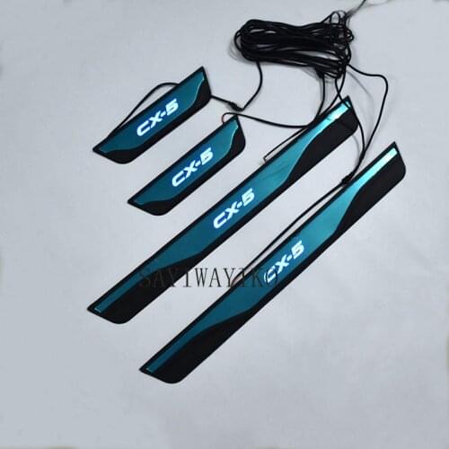 FIT For Mazda CX-5 Cx5 2012 2013 2014 2015 2016 Door Sill Scuff Plate Welcome Pedal Stainless Steel Car Styling Car Accessories