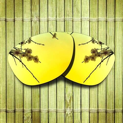 Polarized Replacement Lense For-Oakley Frogskins Sunglasses Frame True Color Mirrored Coating - Yellow Color Available