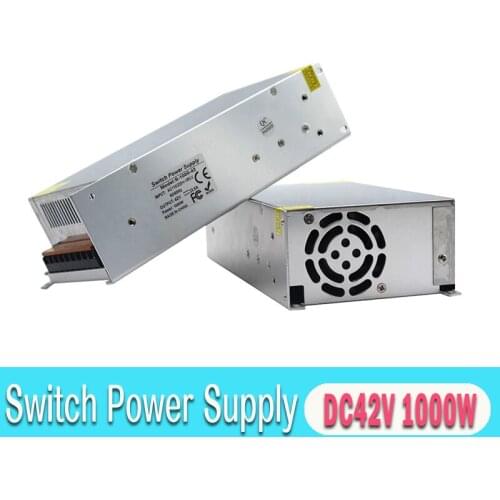 Regulated Switching Power Supply DC42V 1000W Transformer AC110 220V Voltage Adjustable Power Source For Lighting CNC Router CCTV